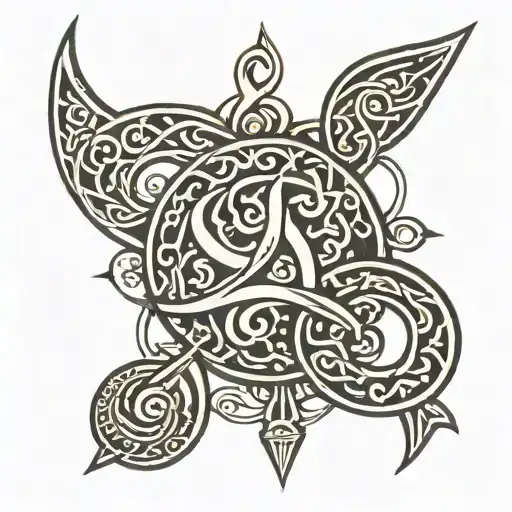 Viking symbol tribal tattoo tattoo design idea
