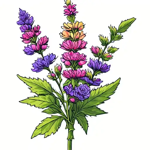 Scottish Heather tattoo design idea