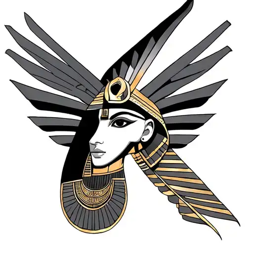 Egyptian mythology tattoo design idea
