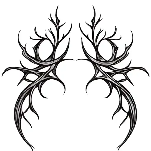 Smooth, branching lines like soft energy veins. Organic and calm, no shading, natural anatomical flow. tattoo design idea