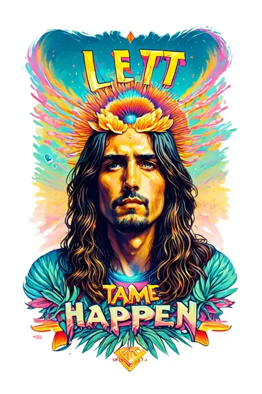 "Let It Happen" tame impala music band tattoo design idea
