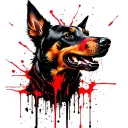 hell hound tattoo design idea