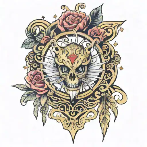 all that gliiter is not gold but its still damn beautiful $uicideboy$ tattoo design idea