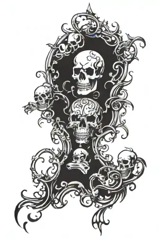 cyber sigilism tattoo design idea