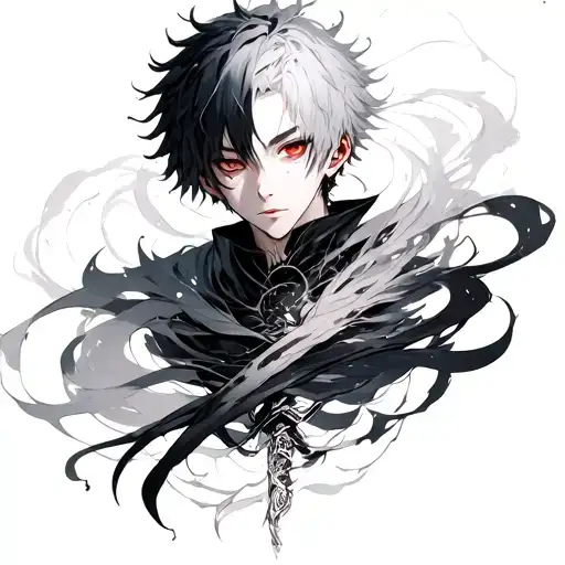 kaneki ken kagune intertwined tattoo design idea