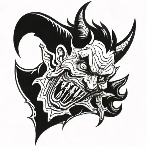 devil master of puppet master tattoo design idea