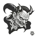 devil master of puppet master tattoo design idea