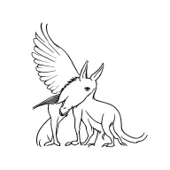 donkey hawk and bobcat tattoo design idea