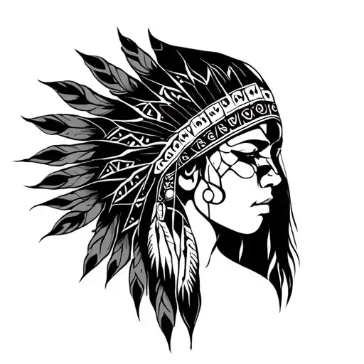 Cherokee tribal tattoo for woman with broken past My presence tattoo design idea