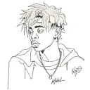 juice wrld tattoo design idea