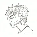 juice wrld tattoo design idea