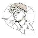 juice wrld tattoo design idea