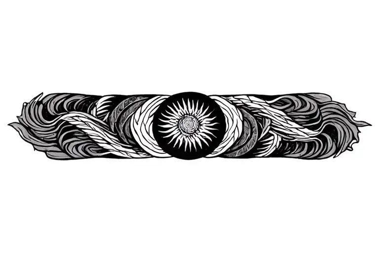 Pachamama spiral tattoo design idea