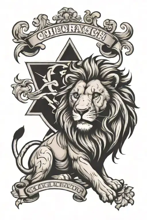 lion and fc copenhagen tattoo design idea