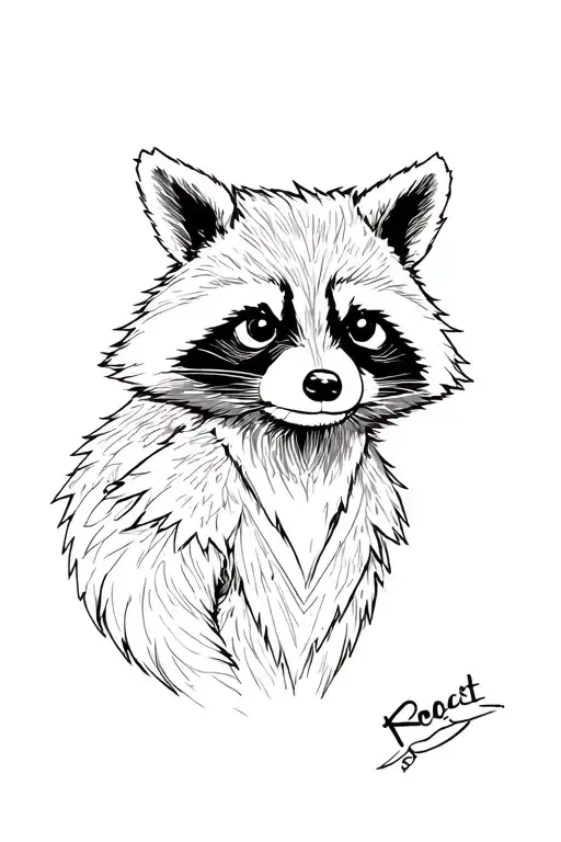 Rocket Raccoon tattoo design idea