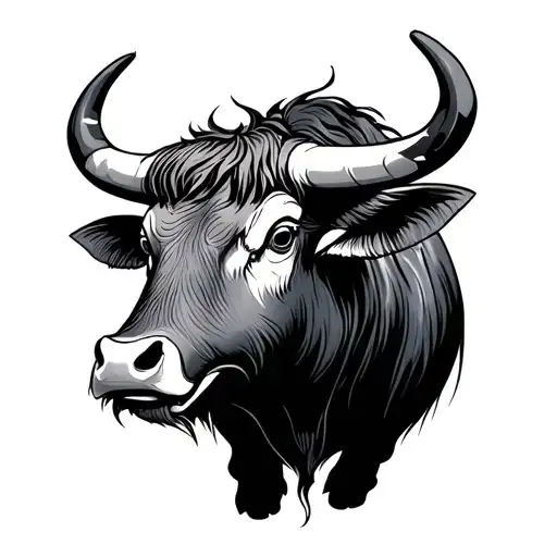Chinese Ox tattoo design idea