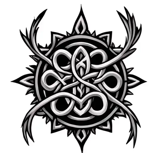 Symbols Family Celtic tattoo design idea