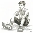 young boy filip krawczyk from poland tattoo design idea