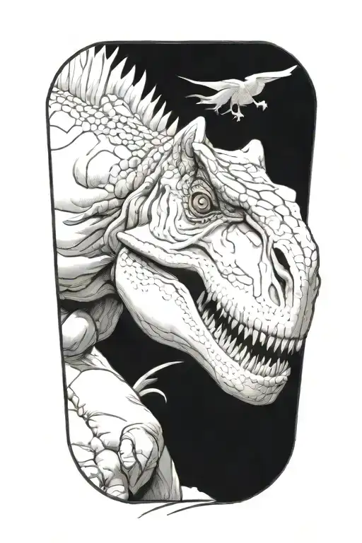 dino tattoo design idea