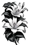 lily tattoo design idea