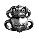 Claddagh Ring tattoo design idea