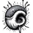 testicle tattoo design idea