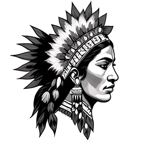 half Mexican half Navajo tattoo design idea
