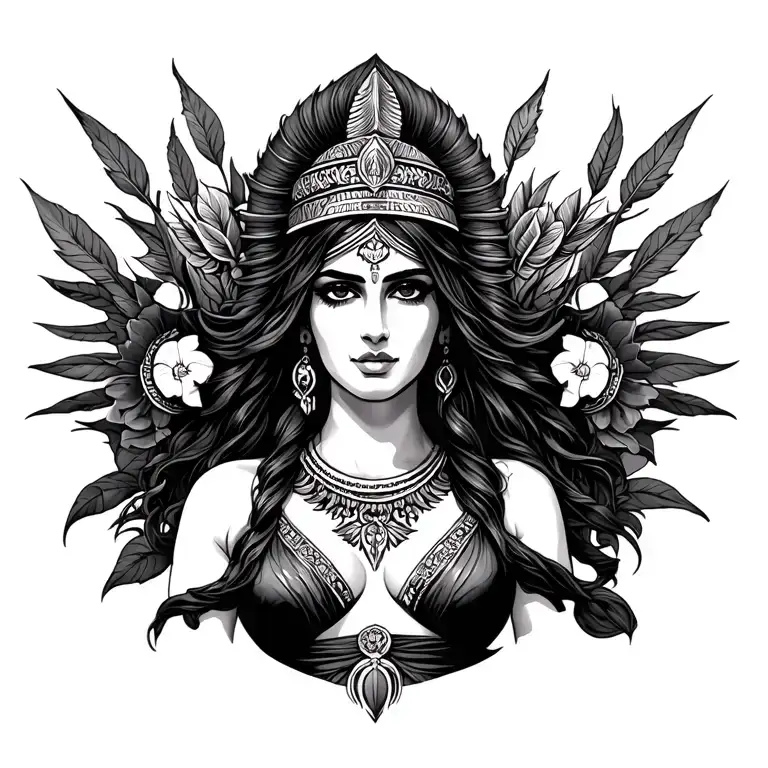 Isis Goddess tattoo design idea