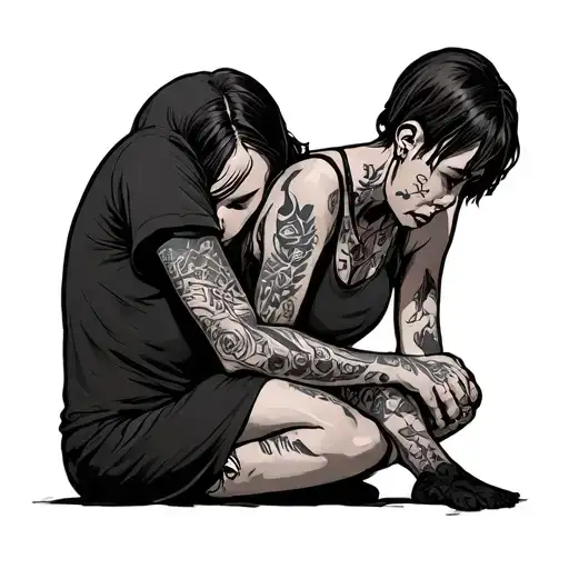 suicide depression bullying and harassment tattoo design idea