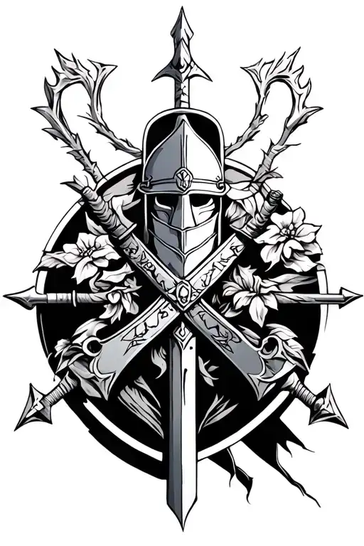 Templar tattoo design idea
