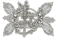 Rosary tattoo design idea