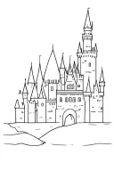 disney castle tattoo design idea