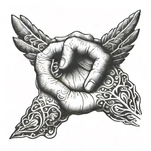 1. Text Placement: The phrase "Ave Christus Rex" could be elegantly scripted across the back of your hand or along the f tattoo design idea