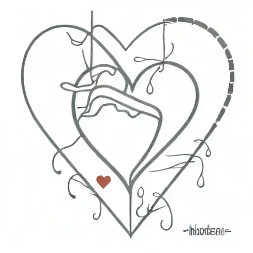 heartbreak love hurts tattoo design idea