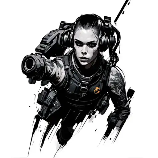 Cyberpunk Edgerunner Cyberpunk 2077 tattoo design idea