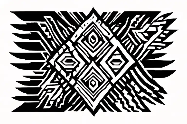 Azteca and King Mexica tattoo design idea