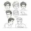 one direction tattoo design idea