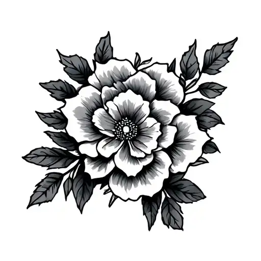 Garter tattoo design idea