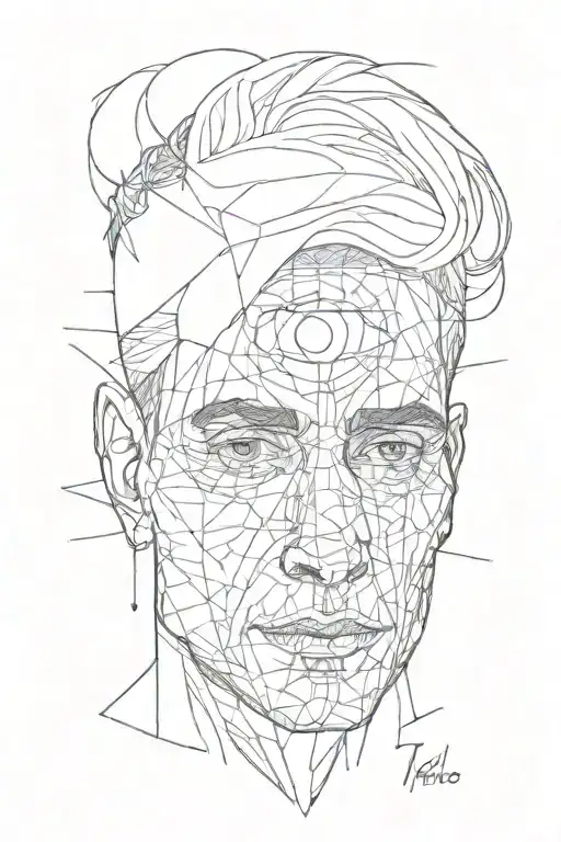 man head wit 100 dollars mason's eye tattoo design idea