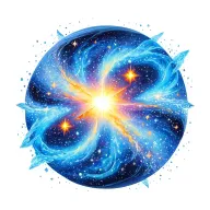 galaxy filled with stars tattoo design idea