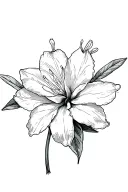 oleander flower tattoo design idea