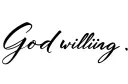 "God willing" tattoo design idea