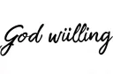 "God willing" tattoo design idea