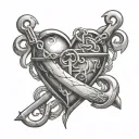 guarded heart, anchors symbolizing your strong tattoo design idea