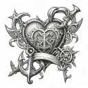 guarded heart, anchors symbolizing your strong tattoo design idea