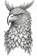 eagle head tattoo design idea