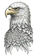 eagle head tattoo design idea