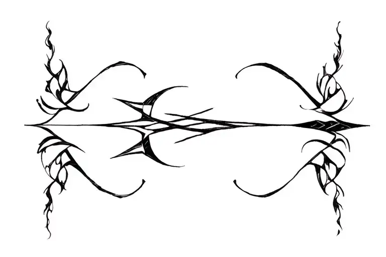 haglaz and nautiz bindrune tattoo design idea