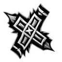 Tribal Cross tattoo design idea