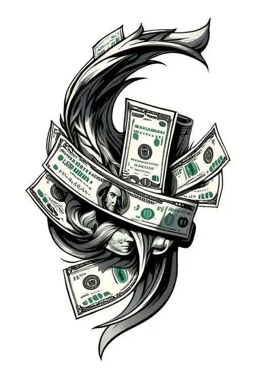 goals, money, sales, leadership tattoo design idea